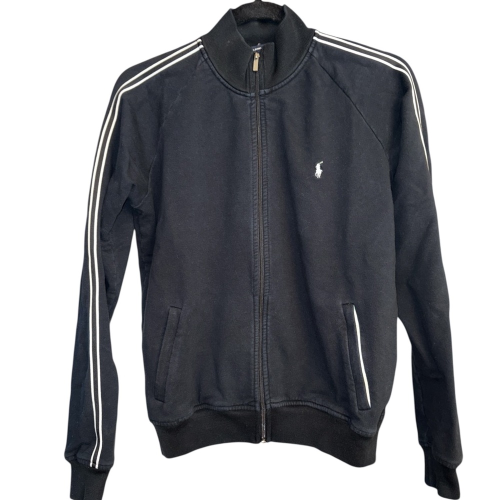 Ralph Lauren Sport jacket full zip front long sleeves zippered pockets Sz medium